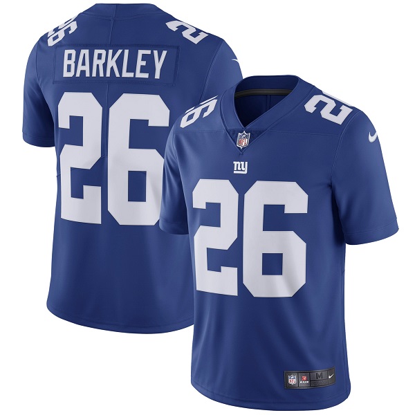 Toddlers New York Giants #26 Saquon Barkley Royal Vapor Untouchable Limited Stitched Football Jersey